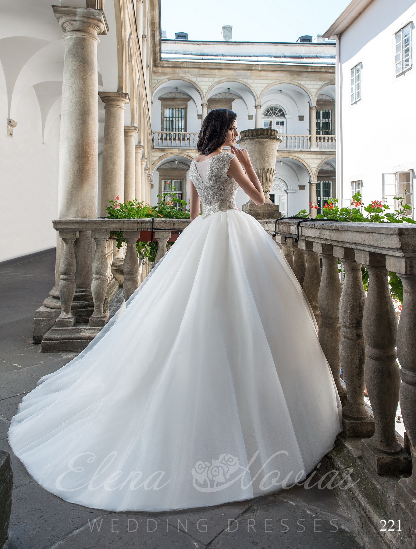 Свадебное платье из евросетки модель 221